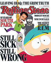 Обложка Rolling Stone с Саддамом и Картманом