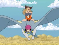 Полет Кенни на птице